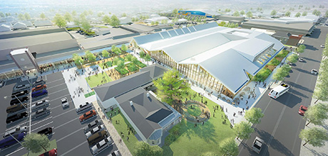 The Barossa Co-op Shopping Centre Aerial View