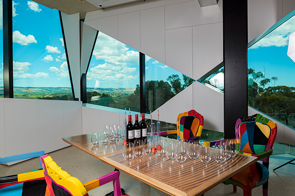 d'Arenberg Cube interior wine tasting
