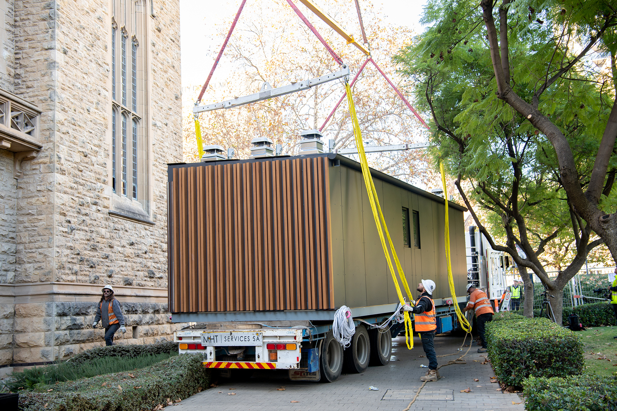 University of Adelaide Bonython Hall Modular On Site Delivery by Sarah